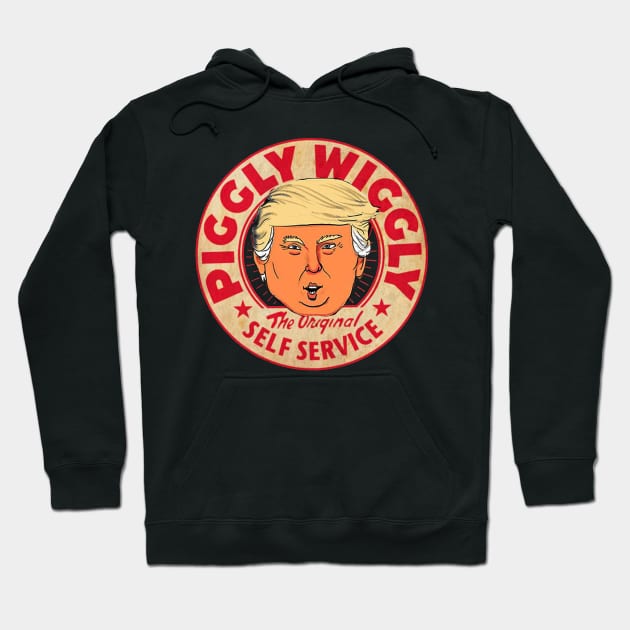 vintage red piggly wiggly donald trump Hoodie by  consumepodcast